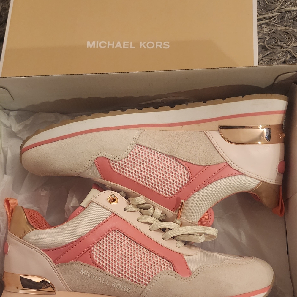 Michael Kors Pink and Cream Women's Sneakers